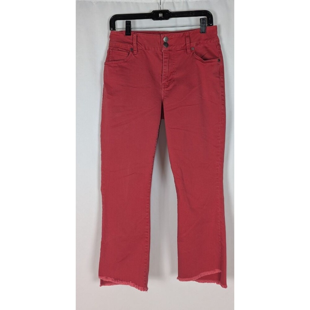 CAbi Red Cropped Ankle Jeans